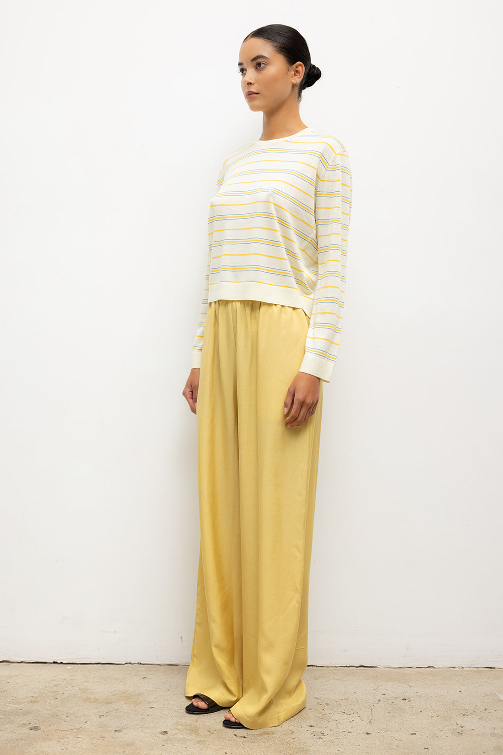 JAMES STRIPE CLASSIC CREWNECK SWEATER