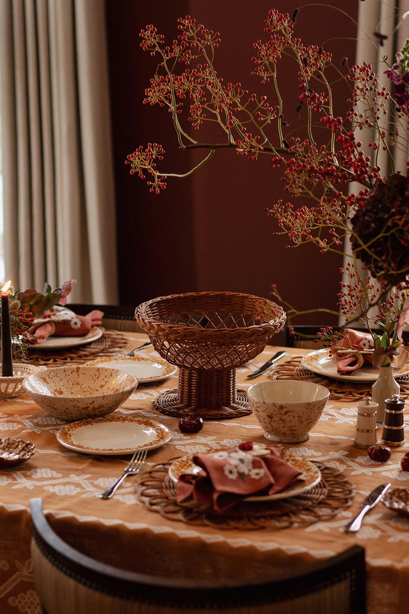 PECHE RATTAN FRUIT BOWL