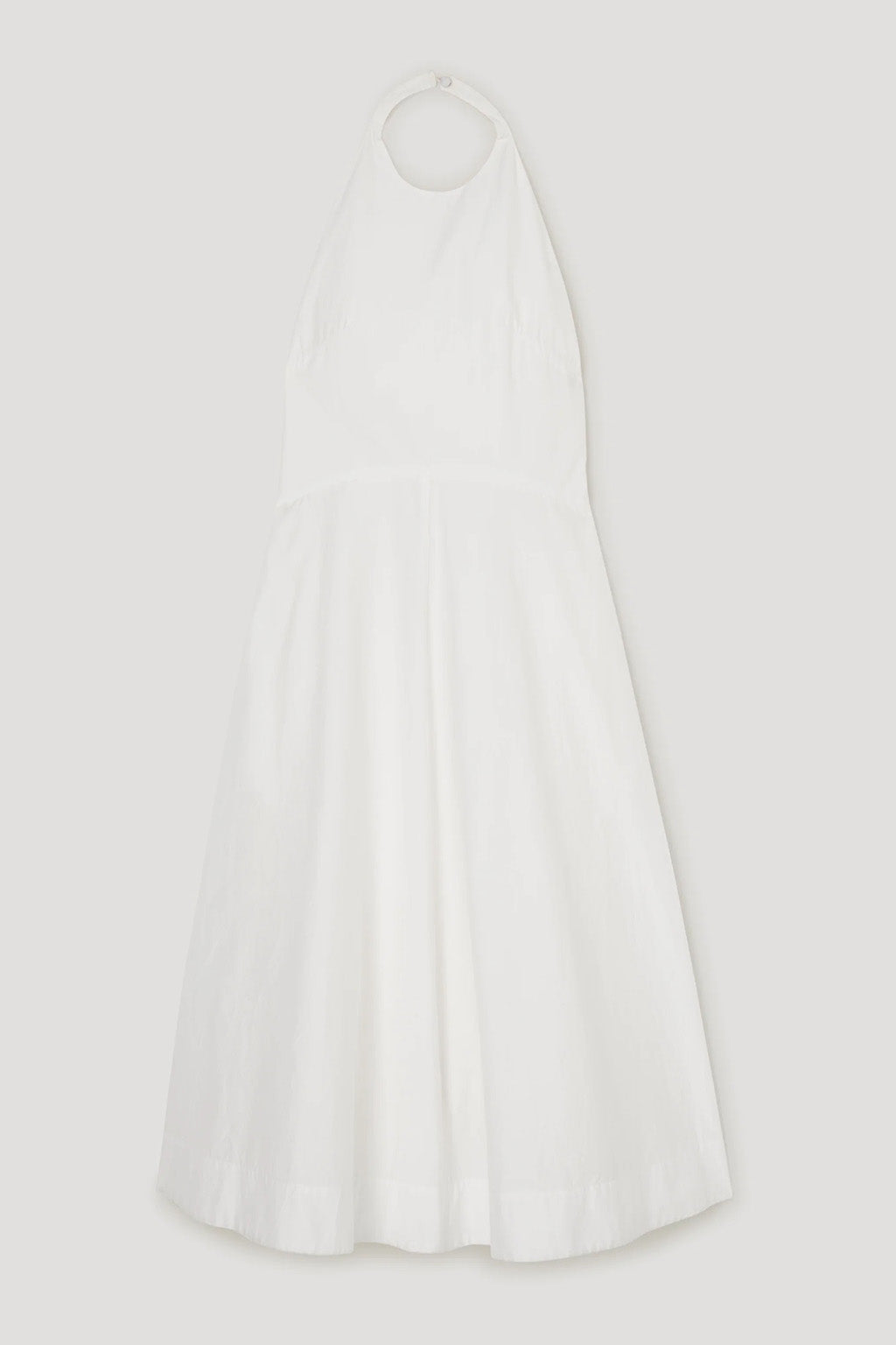 HALTER TEXTURED COTTON DRESS