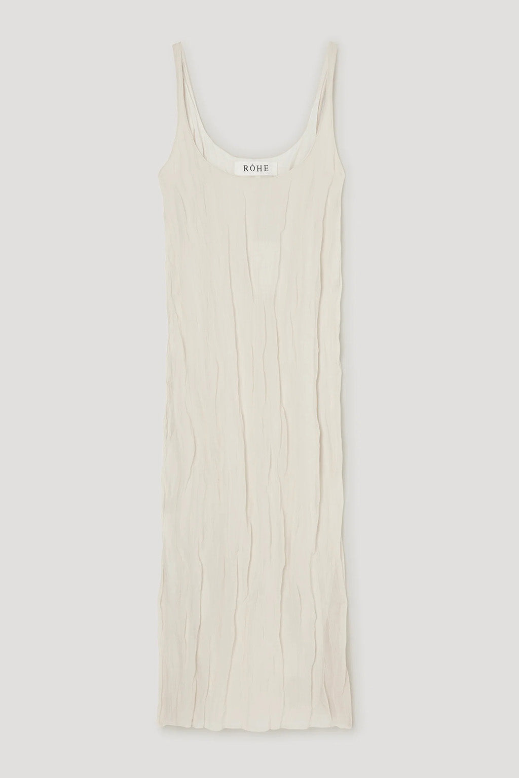TEXTURED SQUARE NECK DRESS