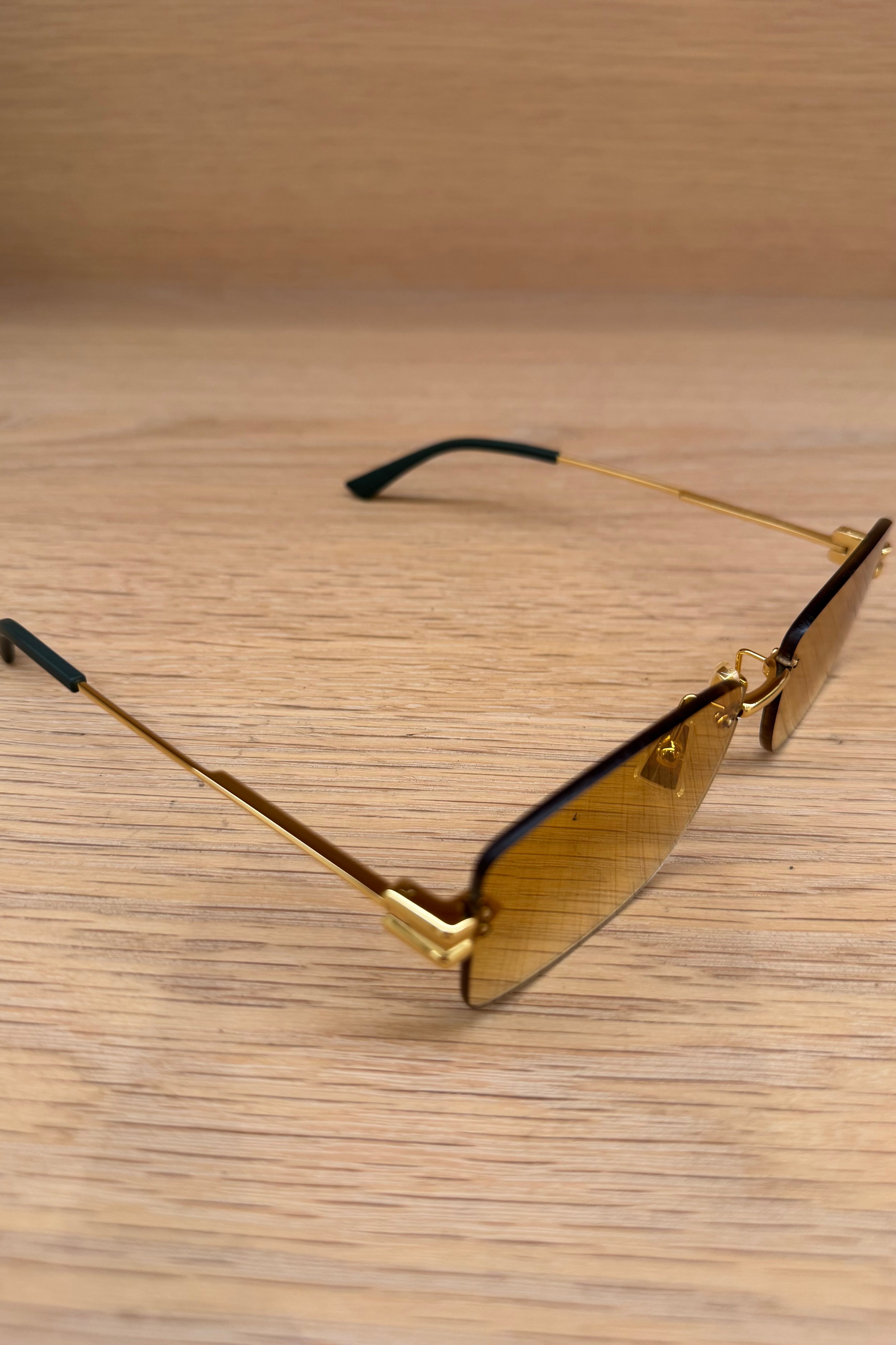 BOTTEGA VENETA RECTANGLE SUNGLASSES
