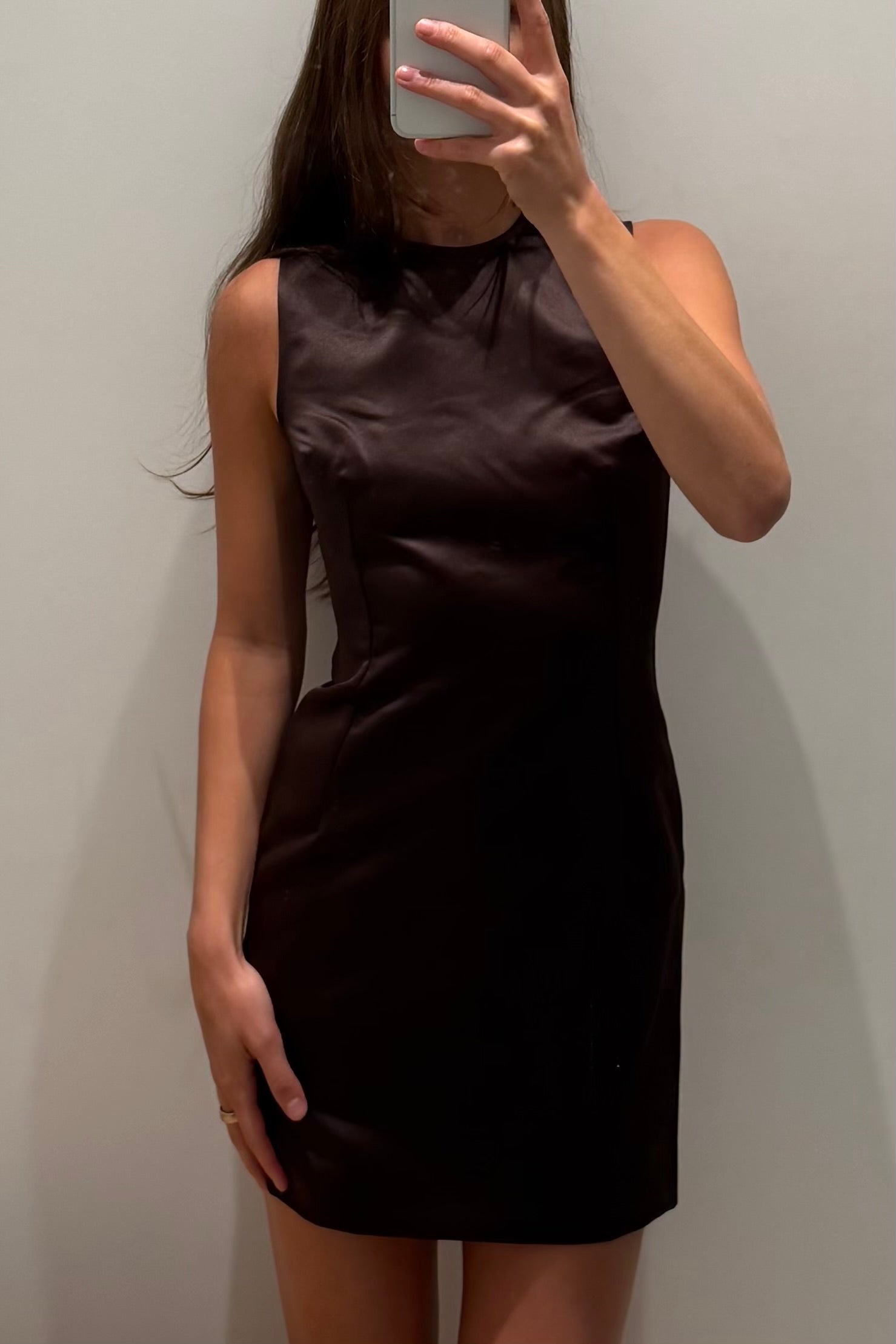 MINI NORI SATIN DRESS