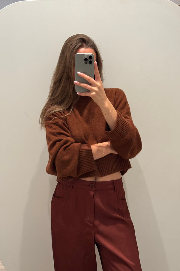 WELLS CROPPED LS PULLOVER