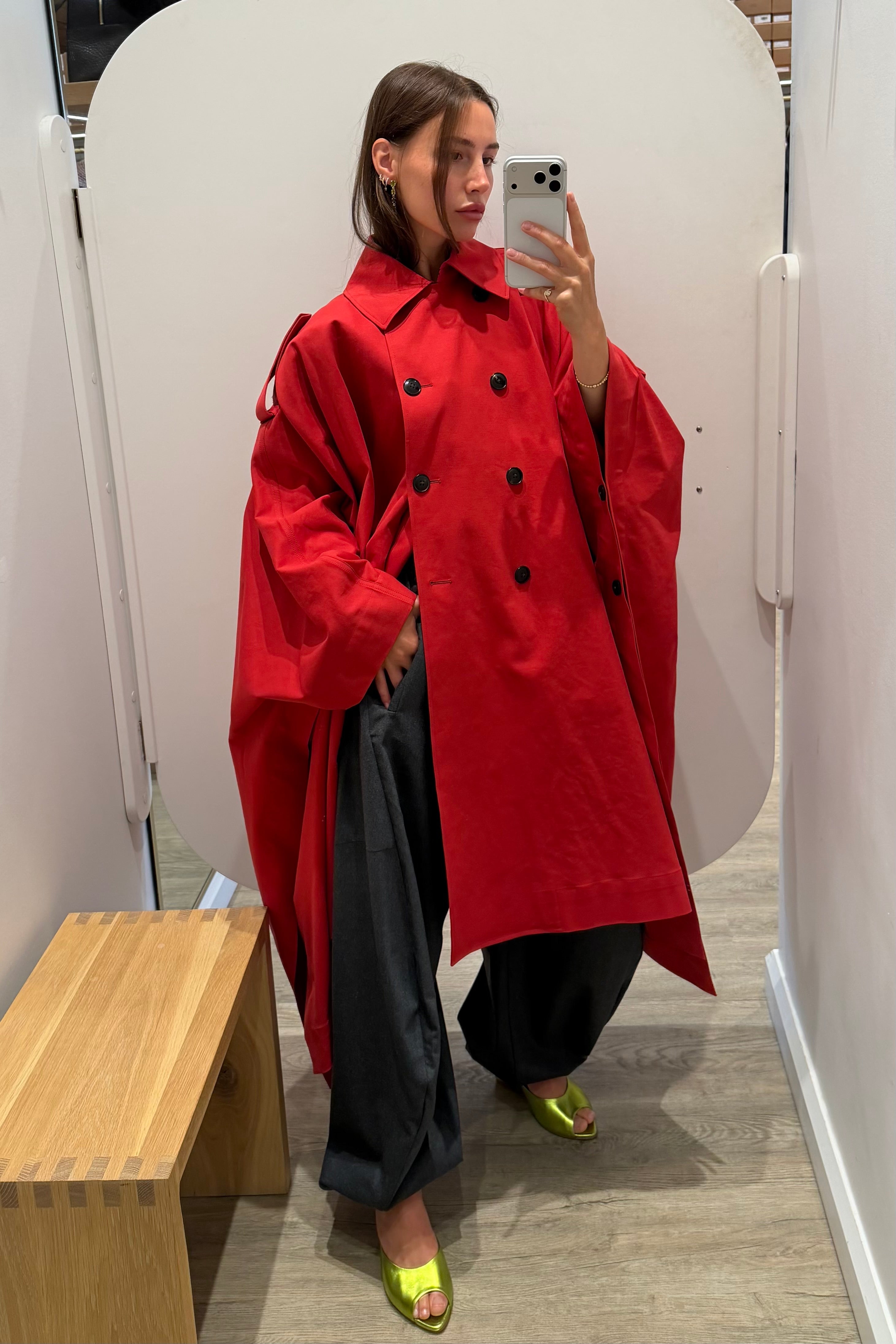 CAPE TRENCH COAT