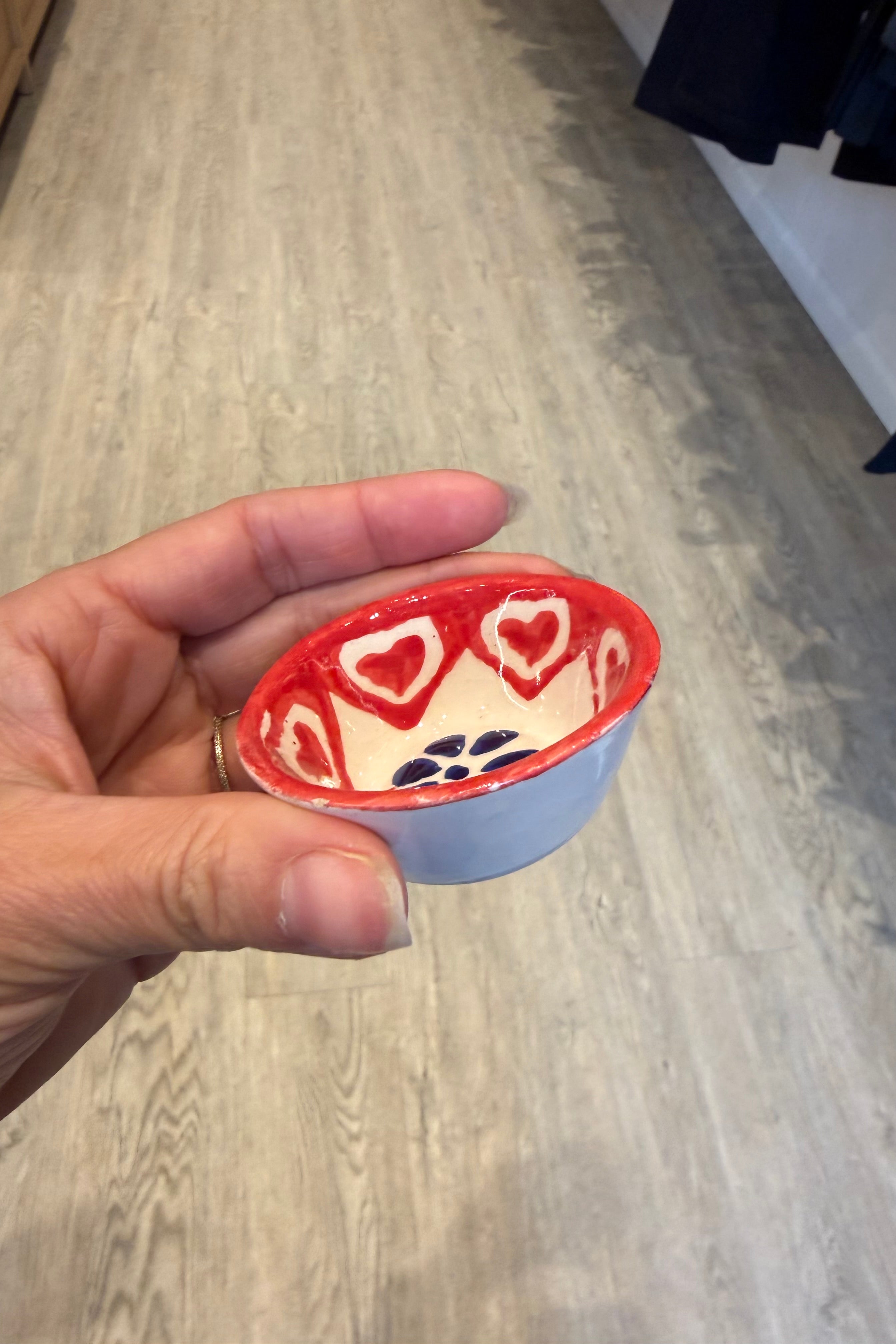 MINI CLAY BOWL IN ROJO AZUL