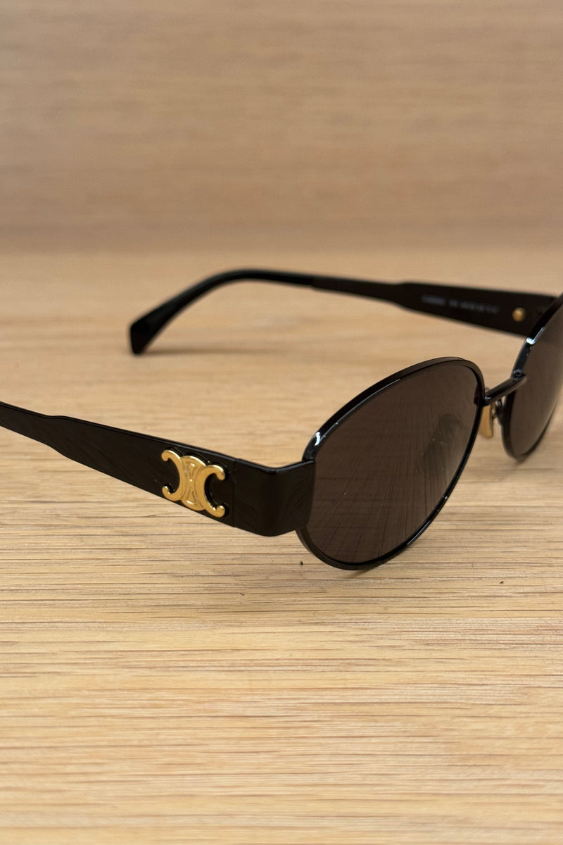 TRIOMPHE METAL 01 SUNGLASSES IN BLACK - CL40235U