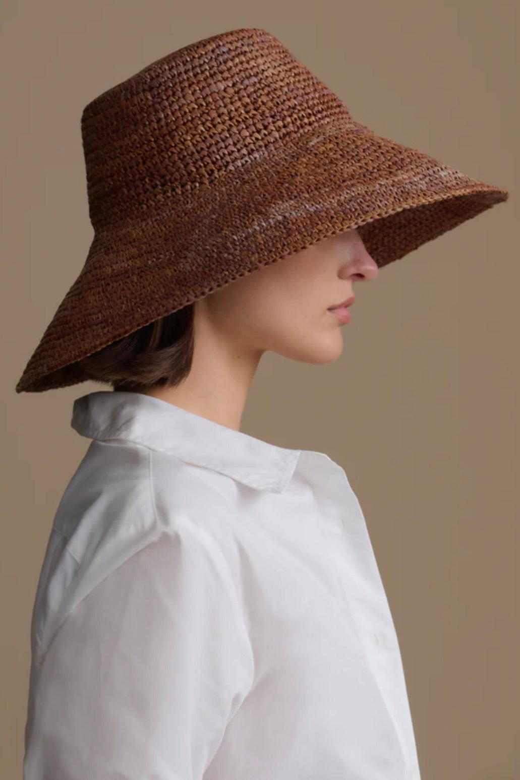 SOLEIL HAT IN CHOCOLATE