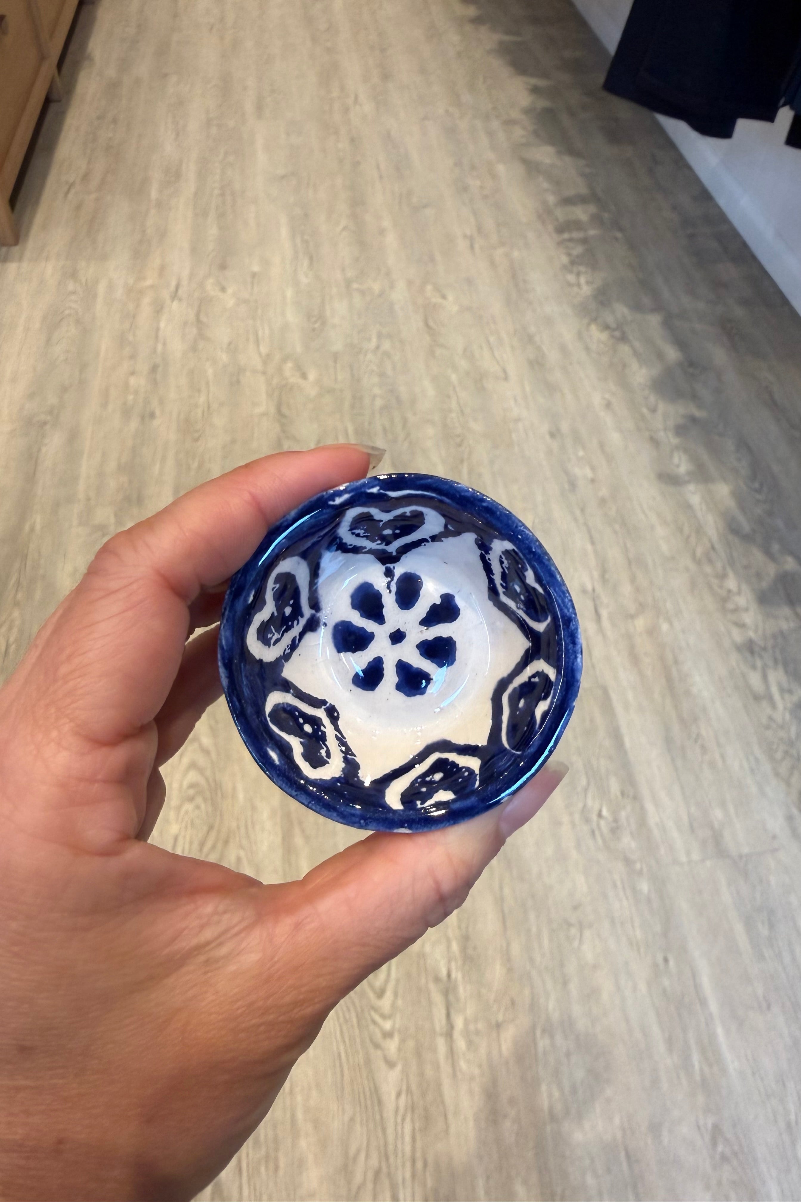 MINI CLAY BOWL IN DARK BLUE
