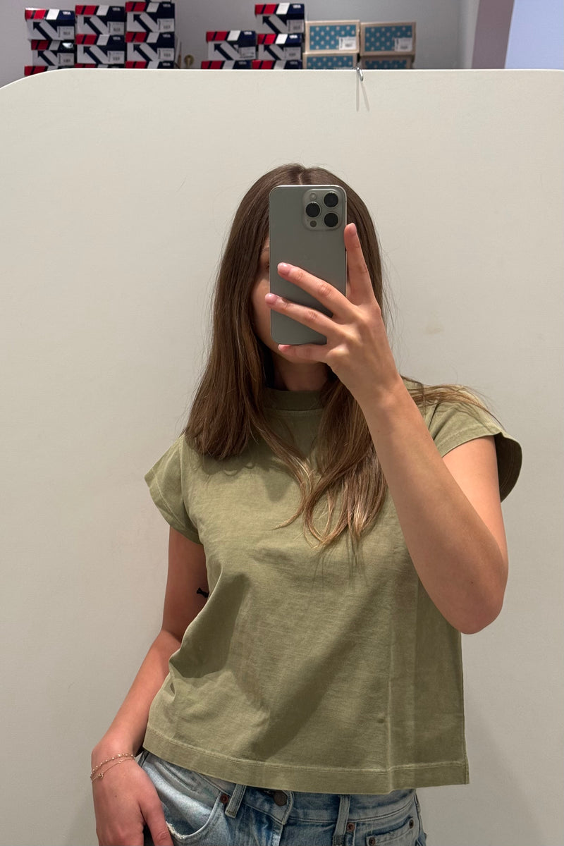 BRYCE CAP SLEEVE TEE