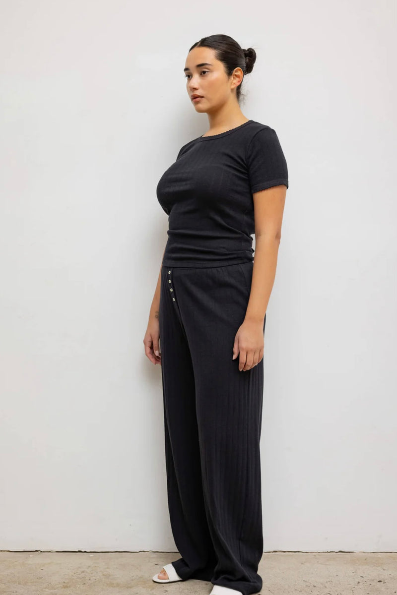 POINTELLE SLIM FIT TEE