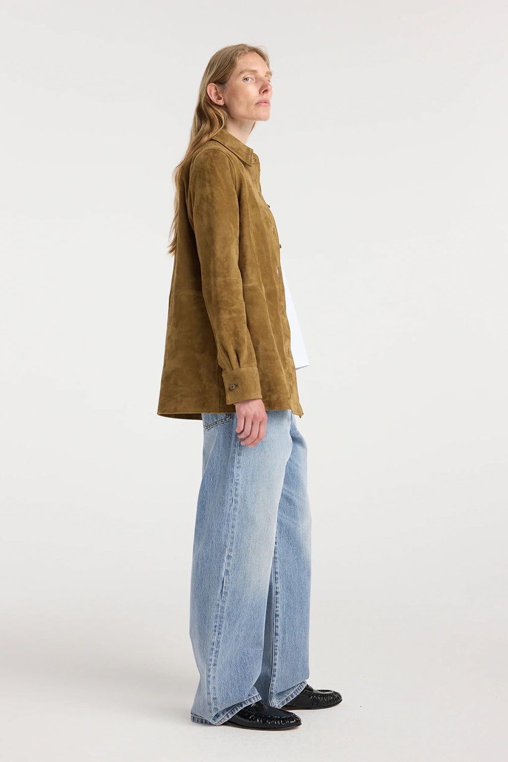 SUEDE PANKOU OVERSHIRT *pre-order*