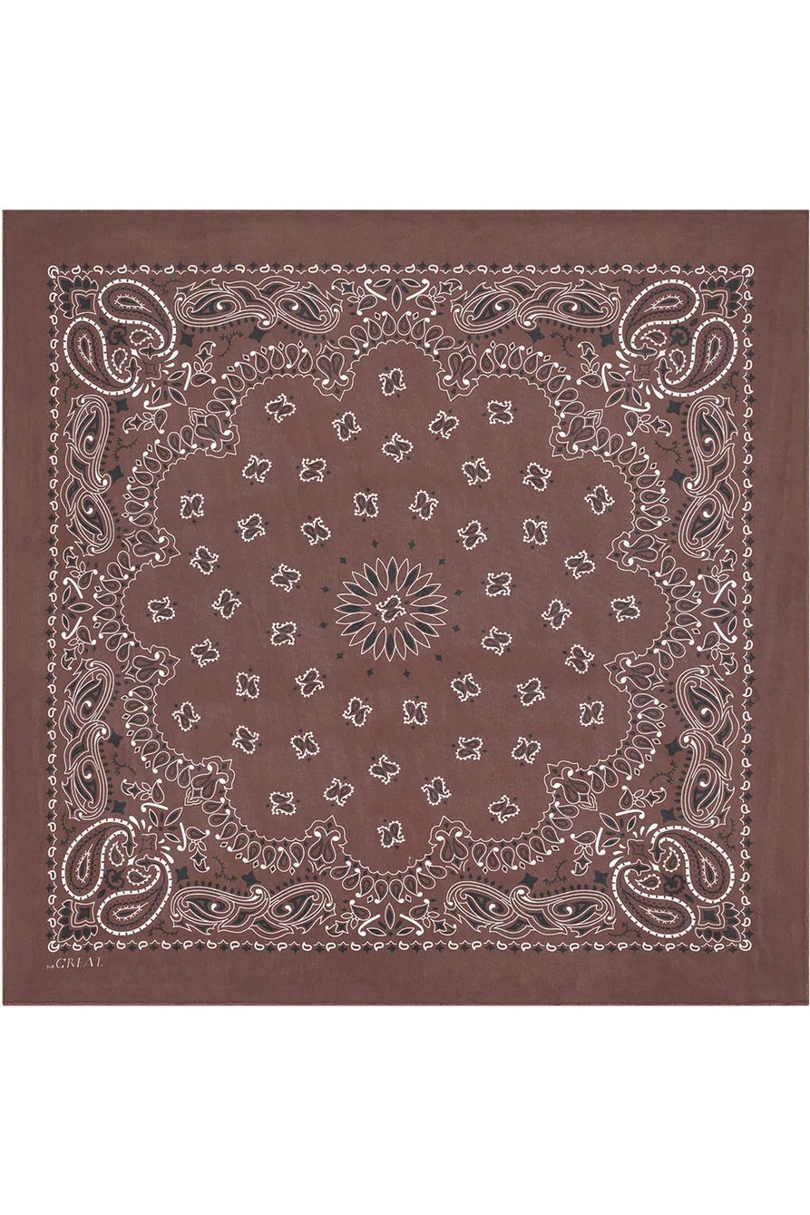 LE BANDANA EN SOIE CHOCOLAT