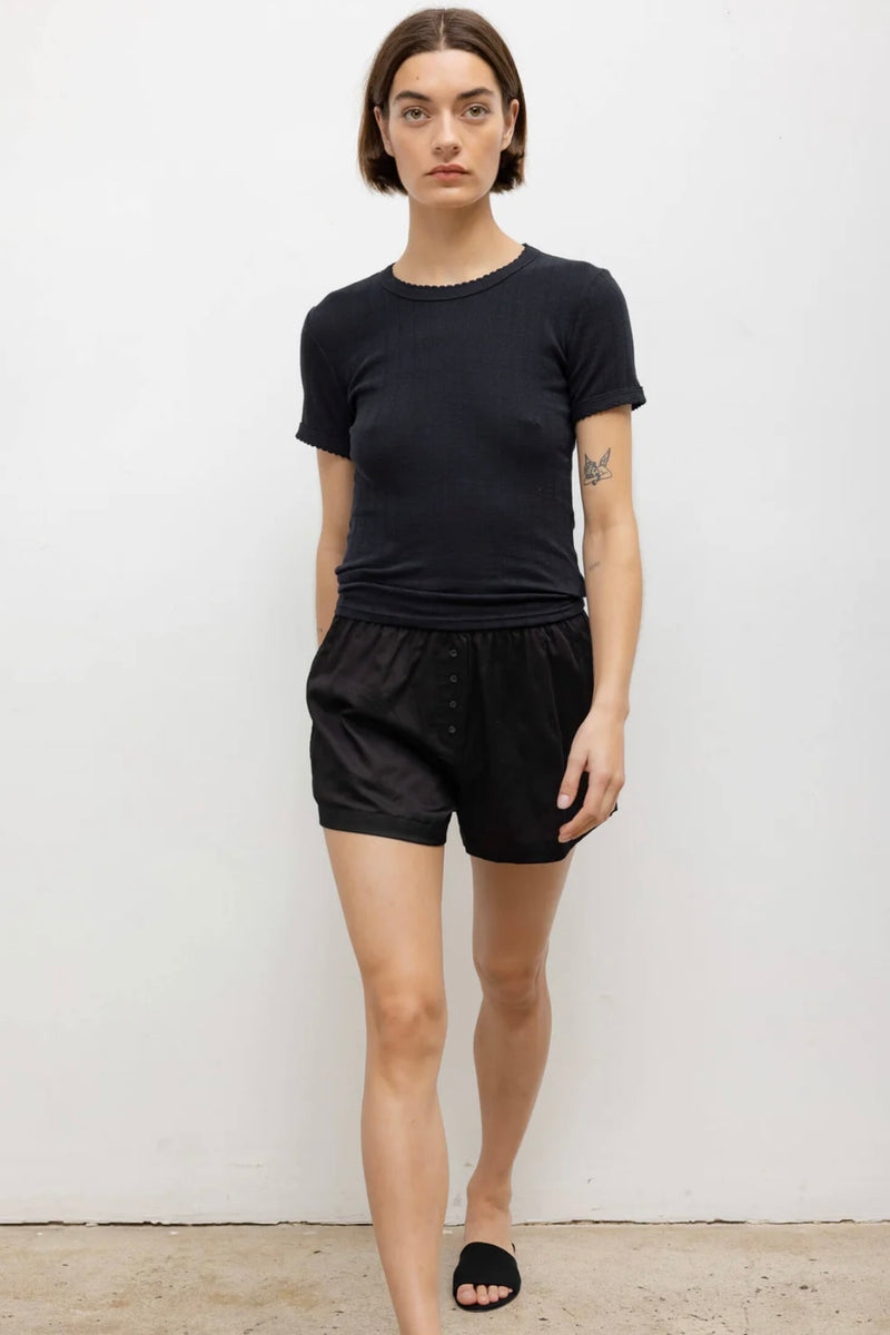 POINTELLE SLIM FIT TEE