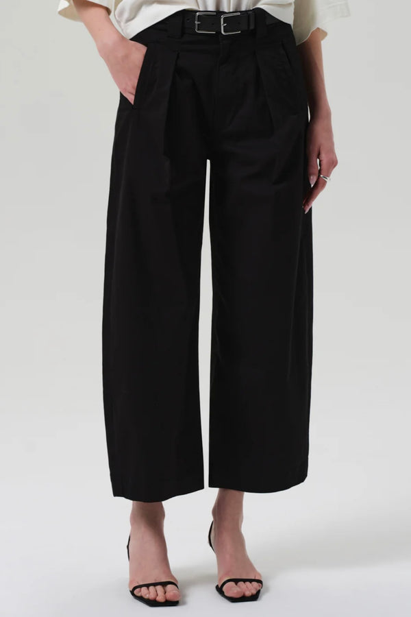 Cara Cropped Pleated Trouser