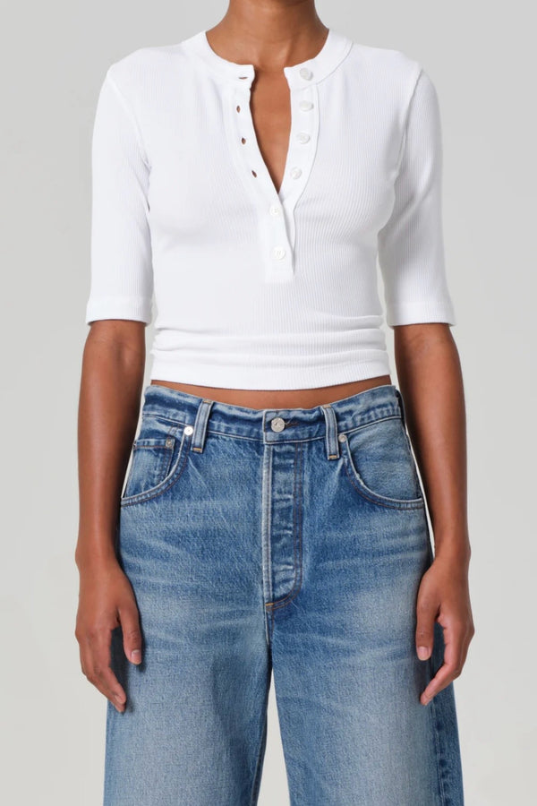 NALI SHORT SLEEVE HENLEY