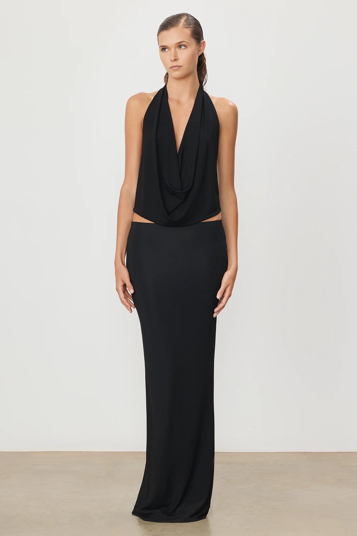 EMMA MATTE JERSEY SKIRT