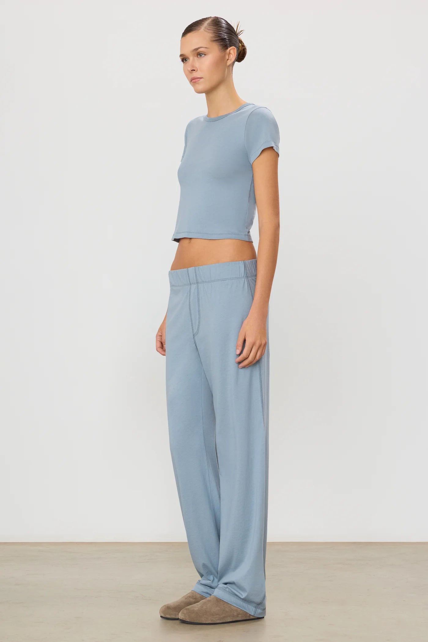 RIBBED JERSEY LOUNGE PANT
