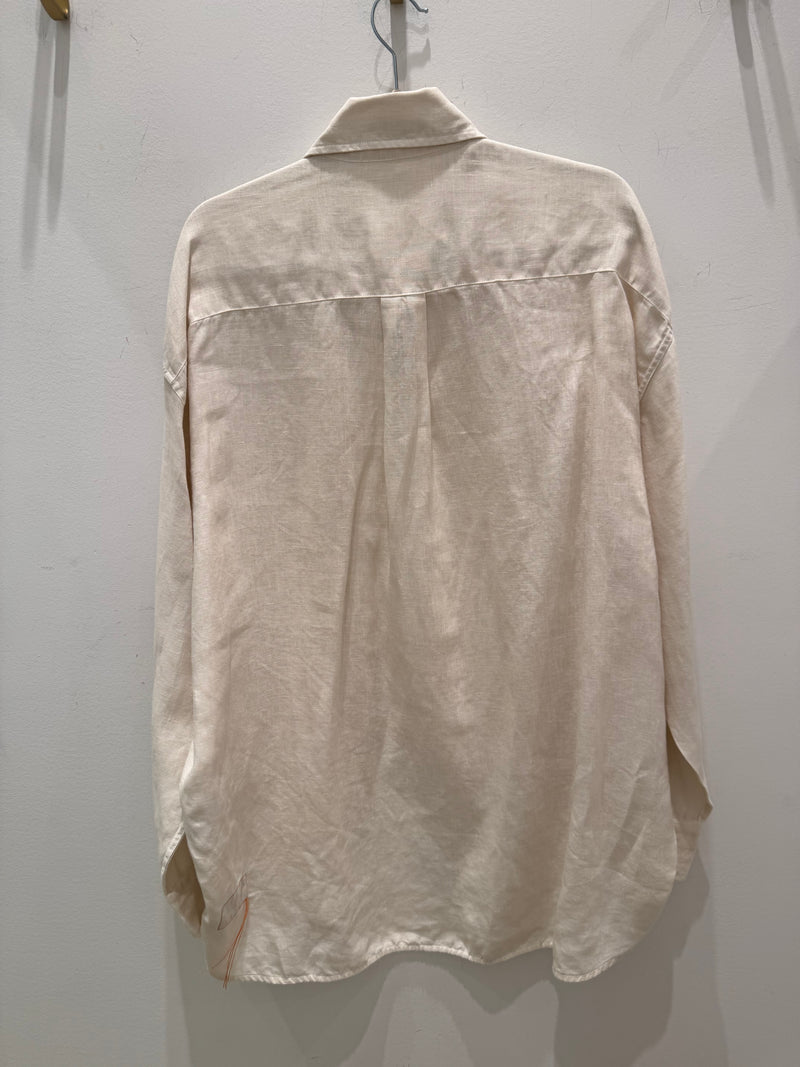AMY LINEN SHIRT IN WHITE - SIZE 44