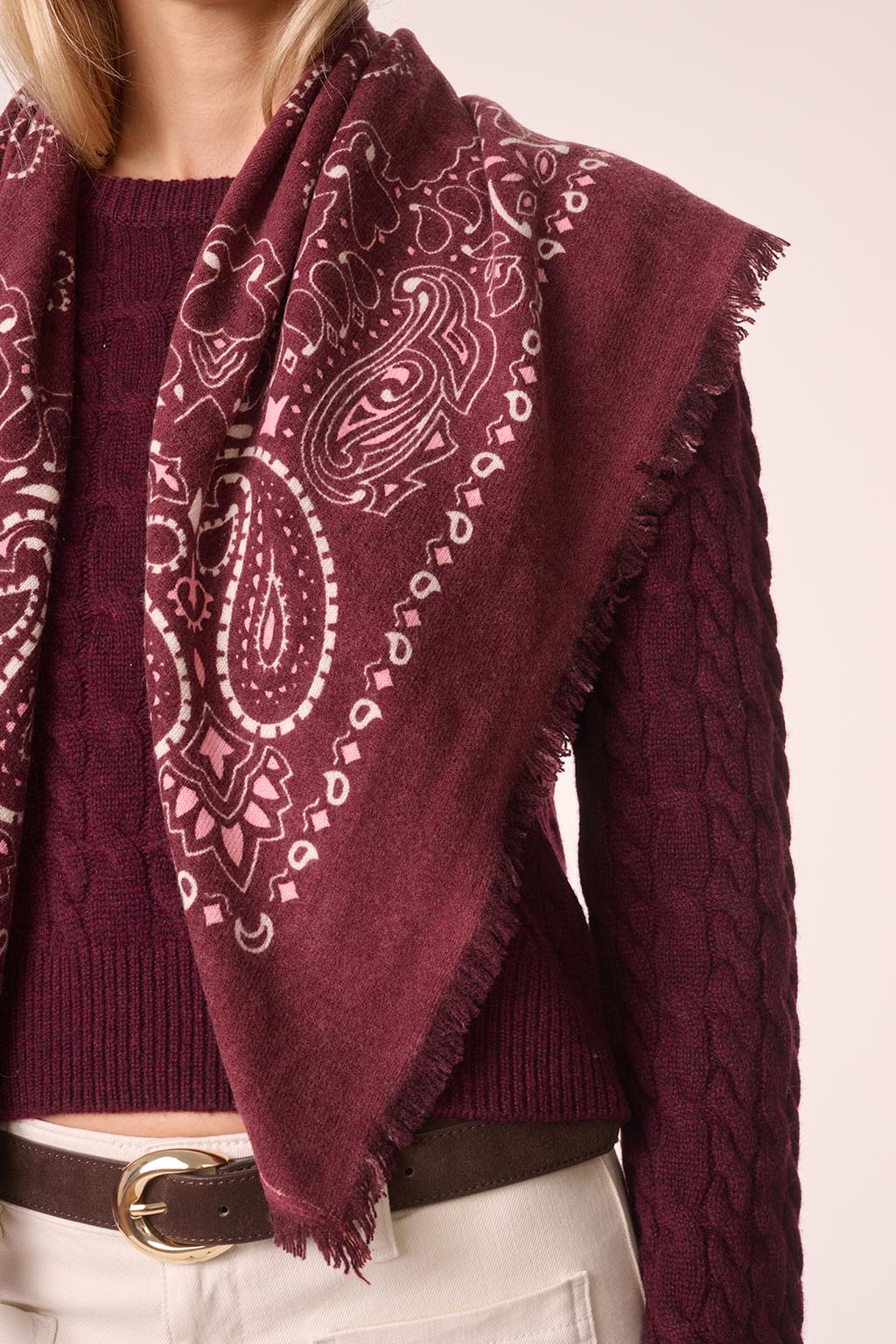 HACHIKO CASHMERE BANDANA SCARF