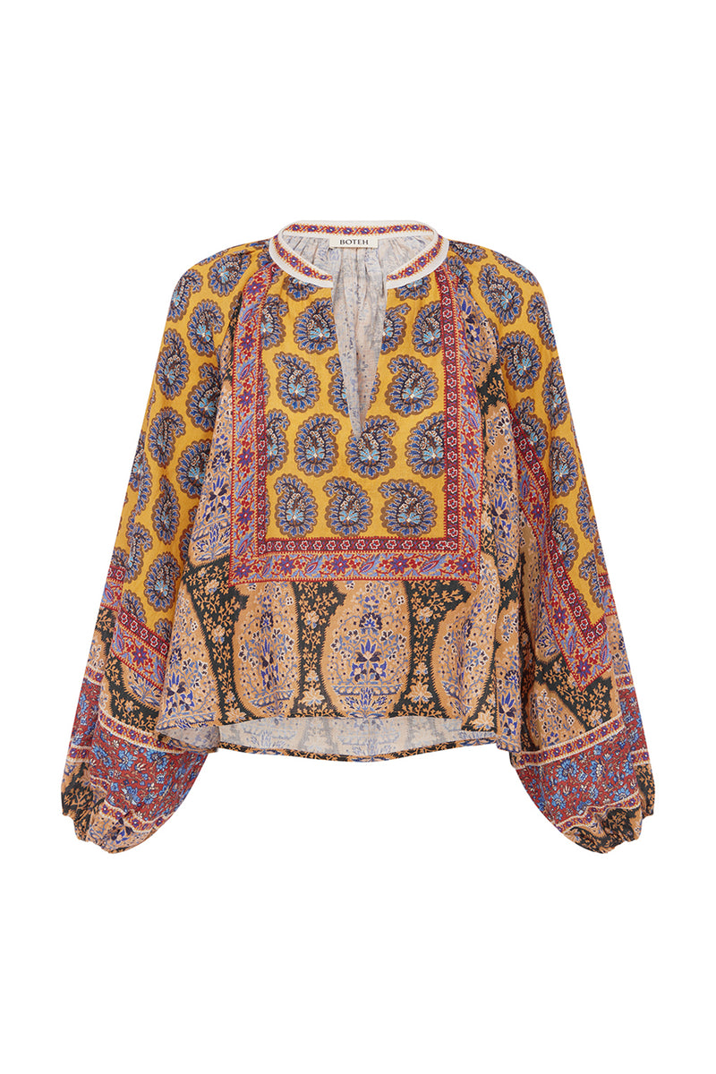 PIETRO SMOCKED BLOUSE