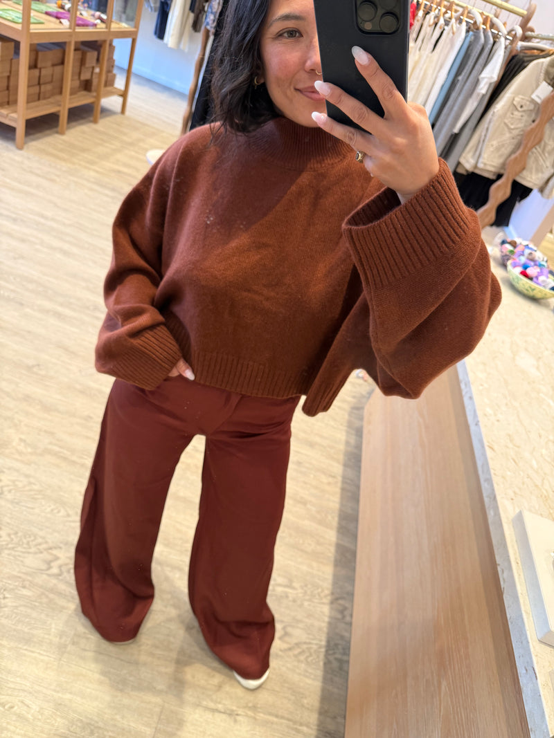 WELLS CROPPED LS PULLOVER