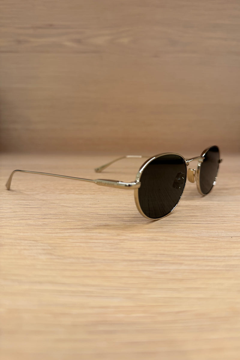 METAL GOLD OVAL SUNGLASSES - SL 799