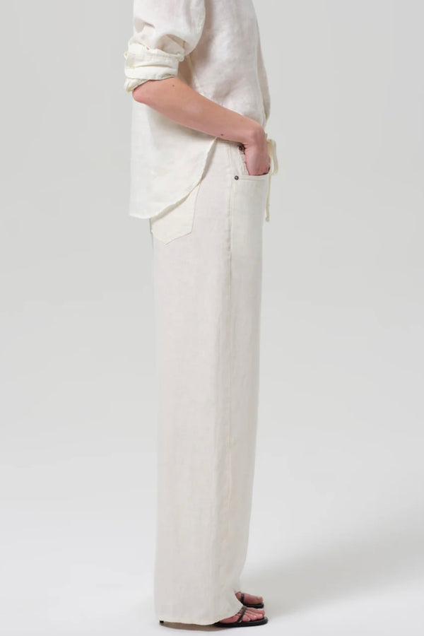 BRYNN DRAWSTRING LINEN TROUSER