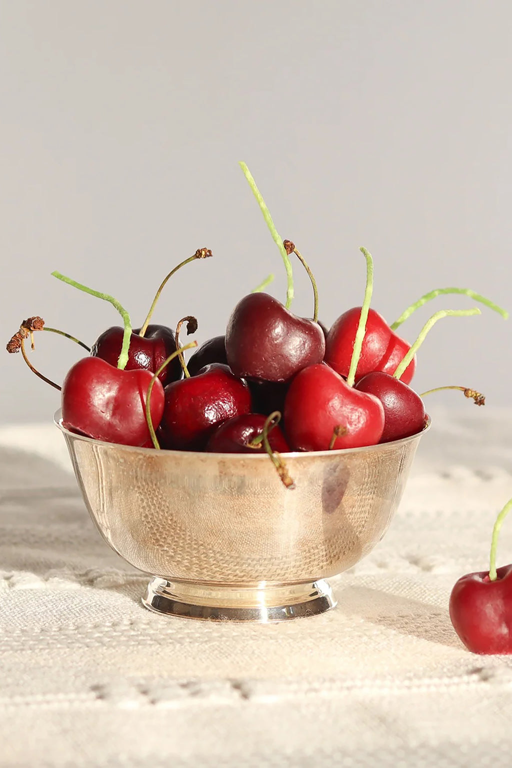 DARK RED CHERRY BIRTHDAY CANDLES - SET OF 10