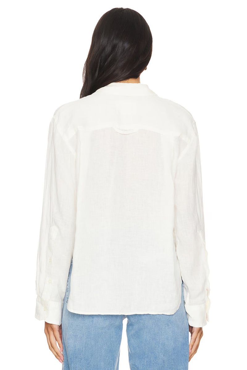 KAYLA SHRUNKEN SHIRT IN VANILLA CREAM