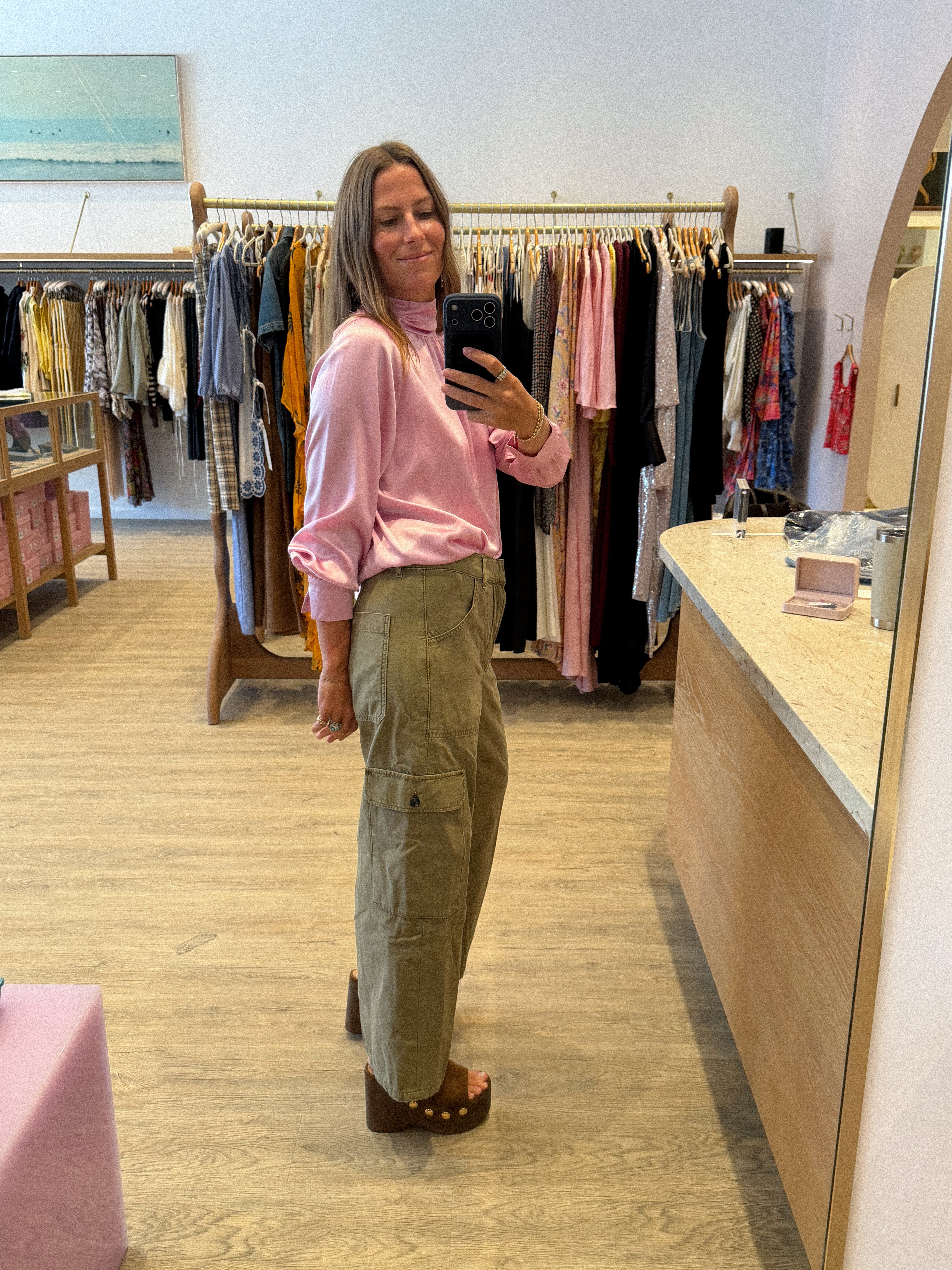 NADINE SLOUCHY TURTLENECK BLOUSE