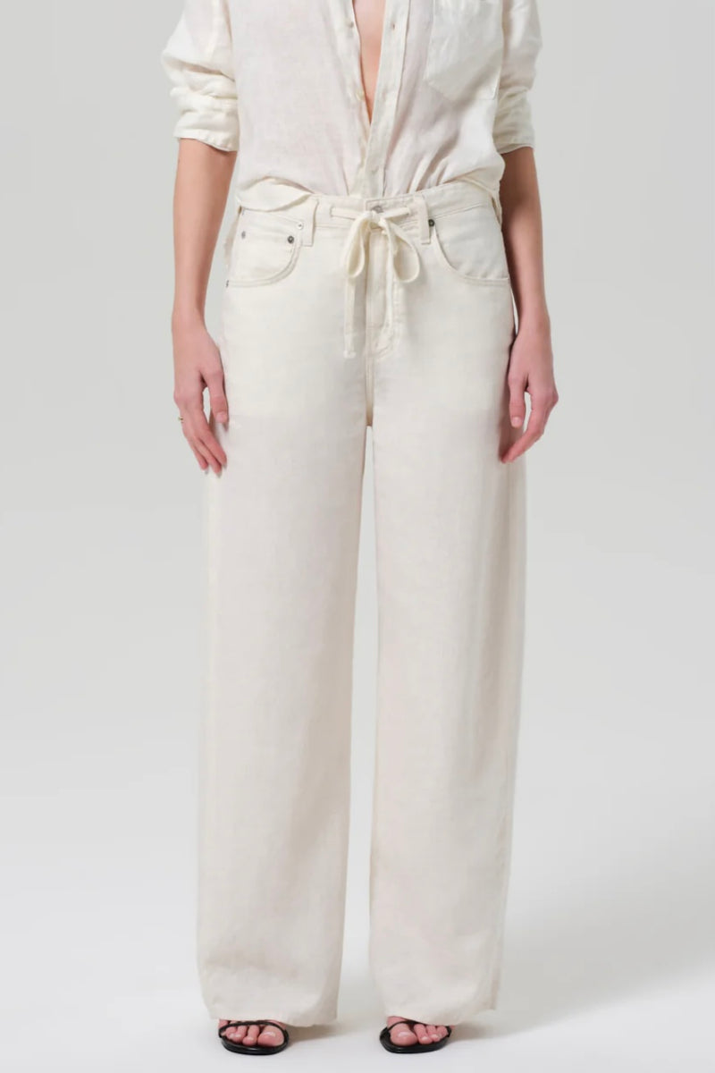 BRYNN DRAWSTRING LINEN TROUSER