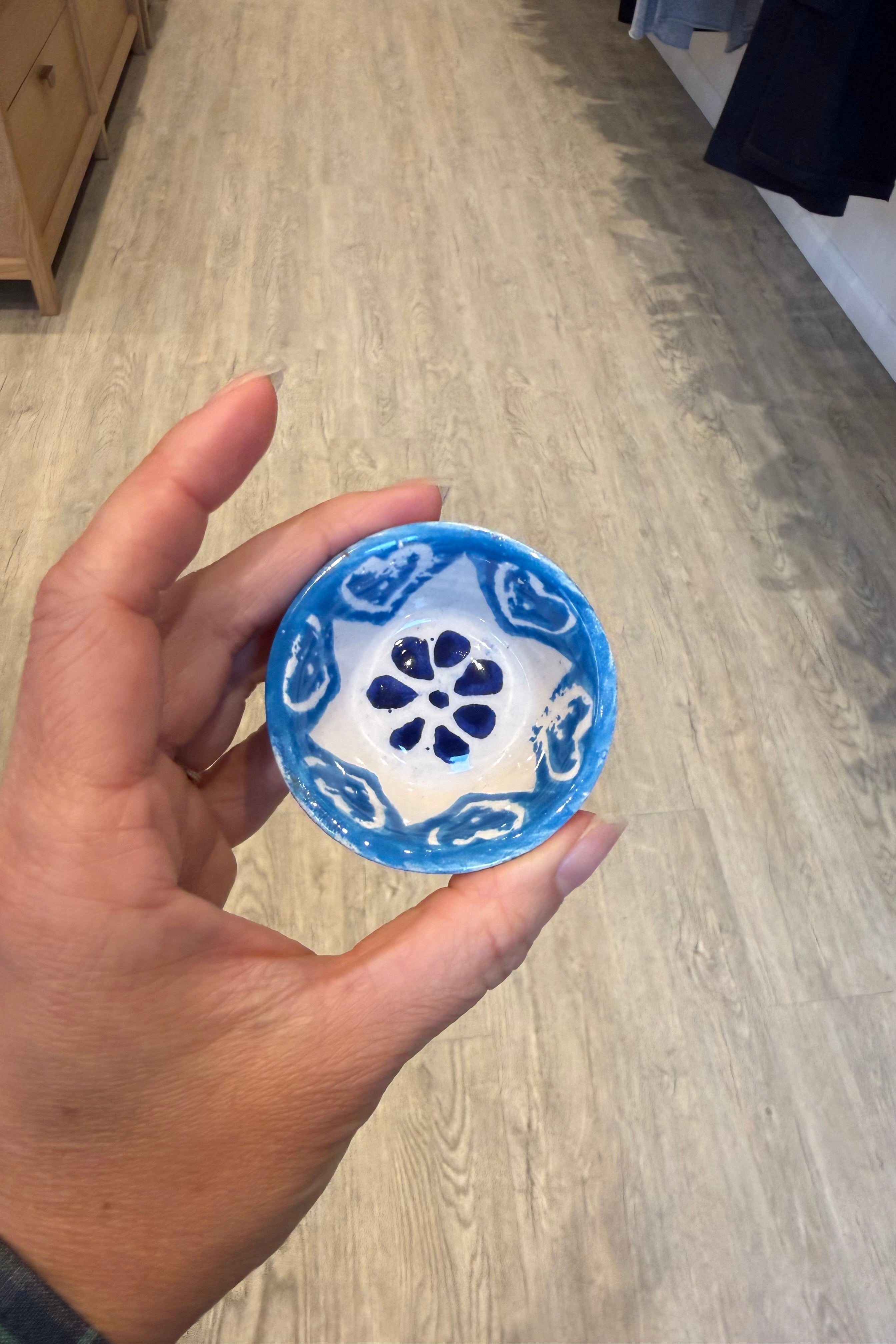 MINI CLAY BOWL IN LIGHT BLUE