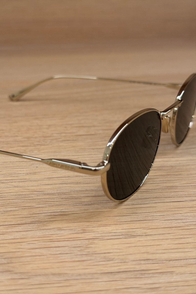 METAL GOLD OVAL SUNGLASSES - SL 799