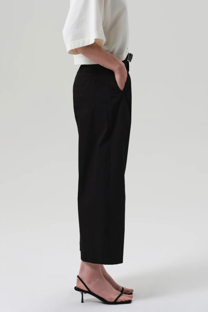 Cara Cropped Pleated Trouser
