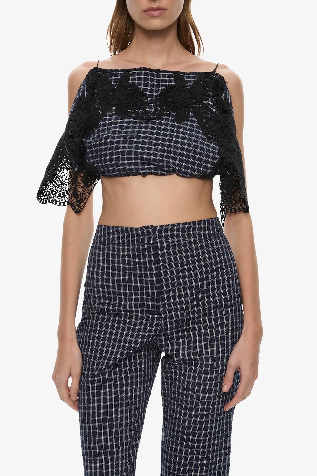 MAYA EMBROIDERED HANDKERCHIEF TROUSER