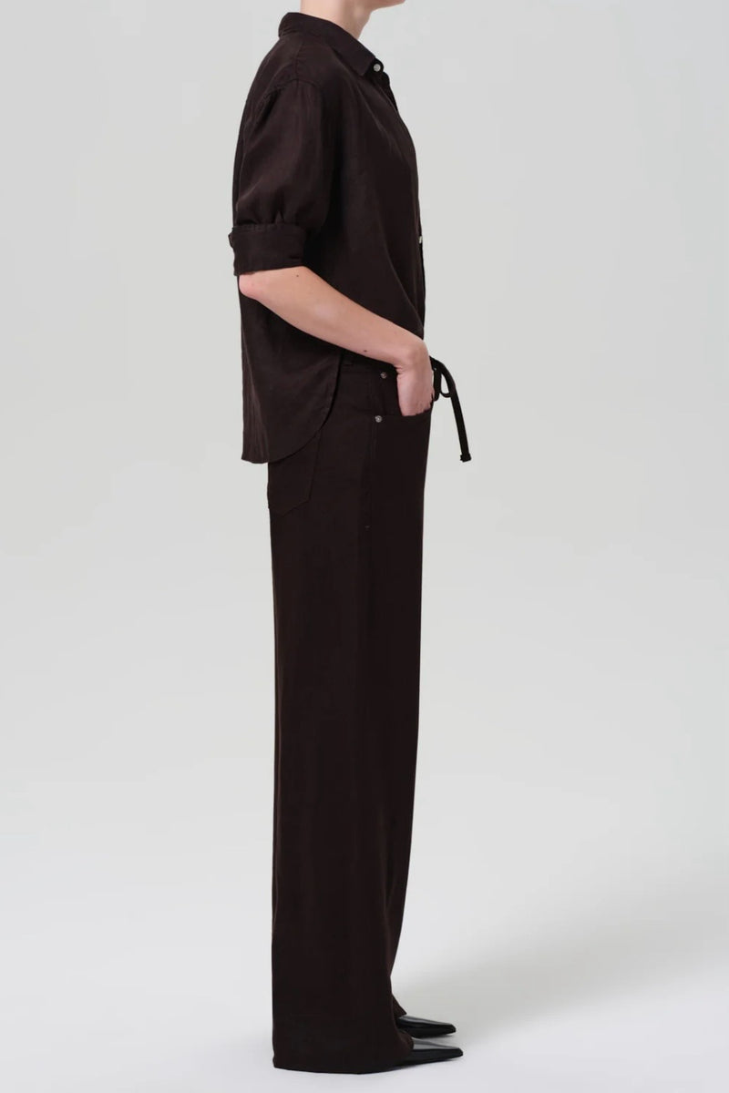 BRYNN DRAWSTRING LINEN TROUSER