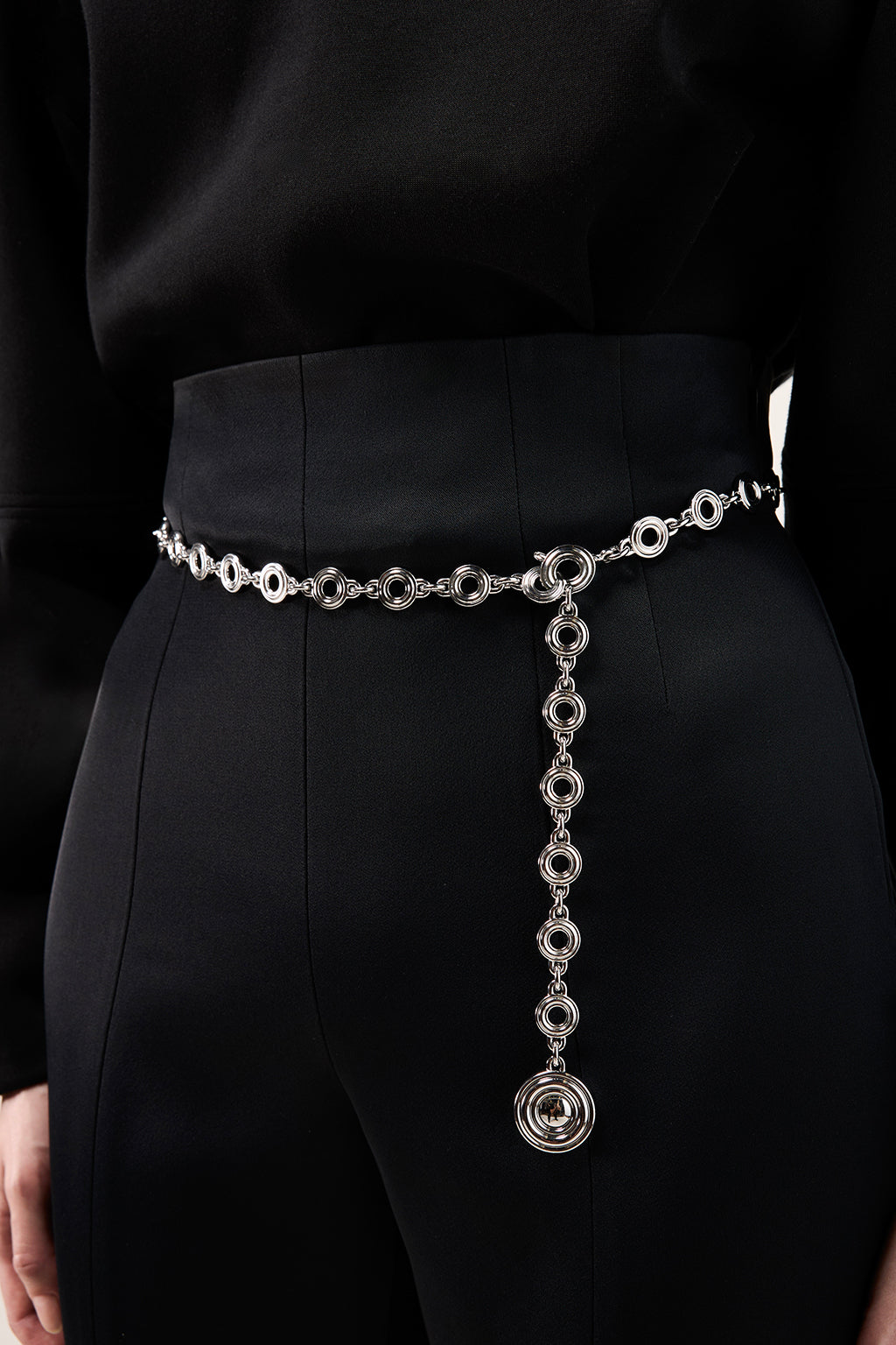 ELYSEES CHAIN BELT IN SILVER