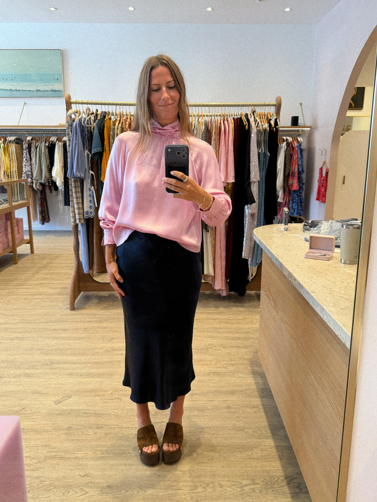 NADINE SLOUCHY TURTLENECK BLOUSE