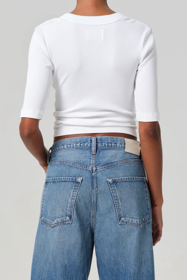 NALI SHORT SLEEVE HENLEY