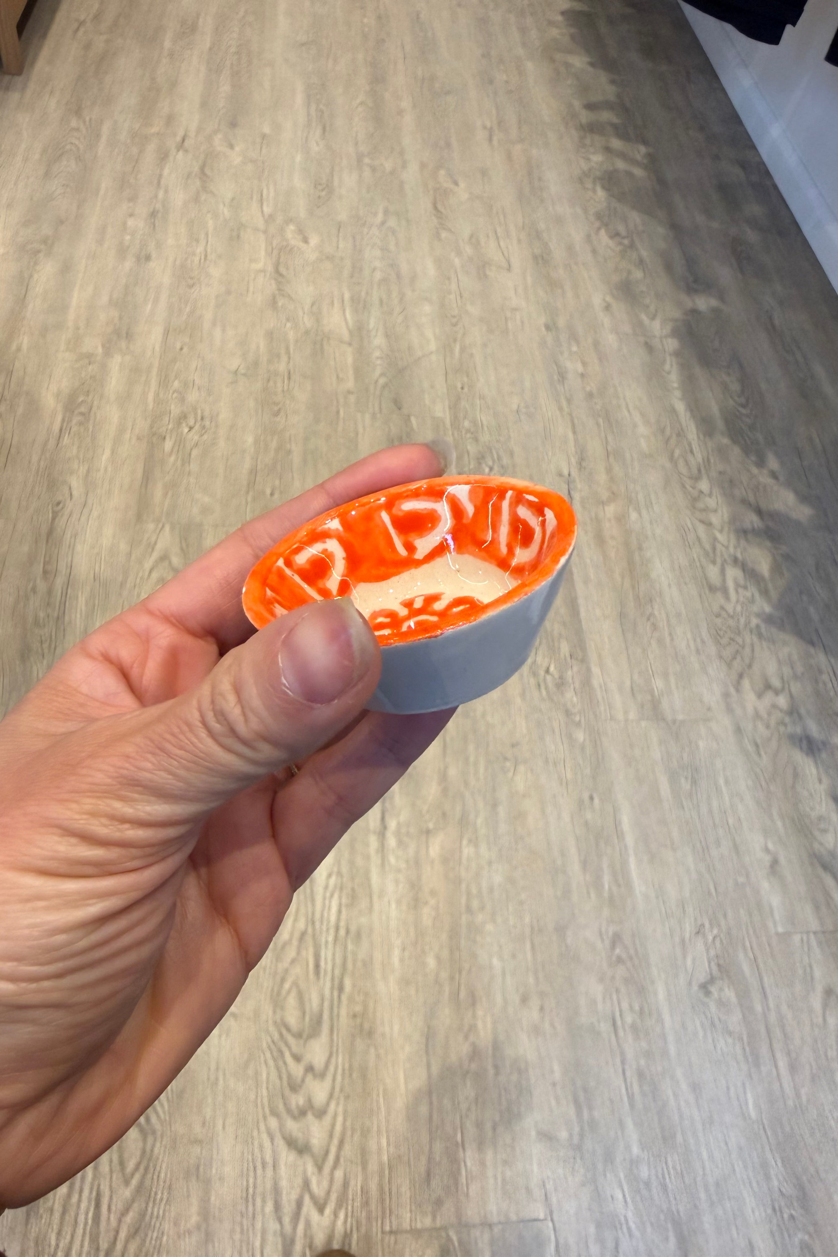 MINI CLAY BOWL IN NARANJA