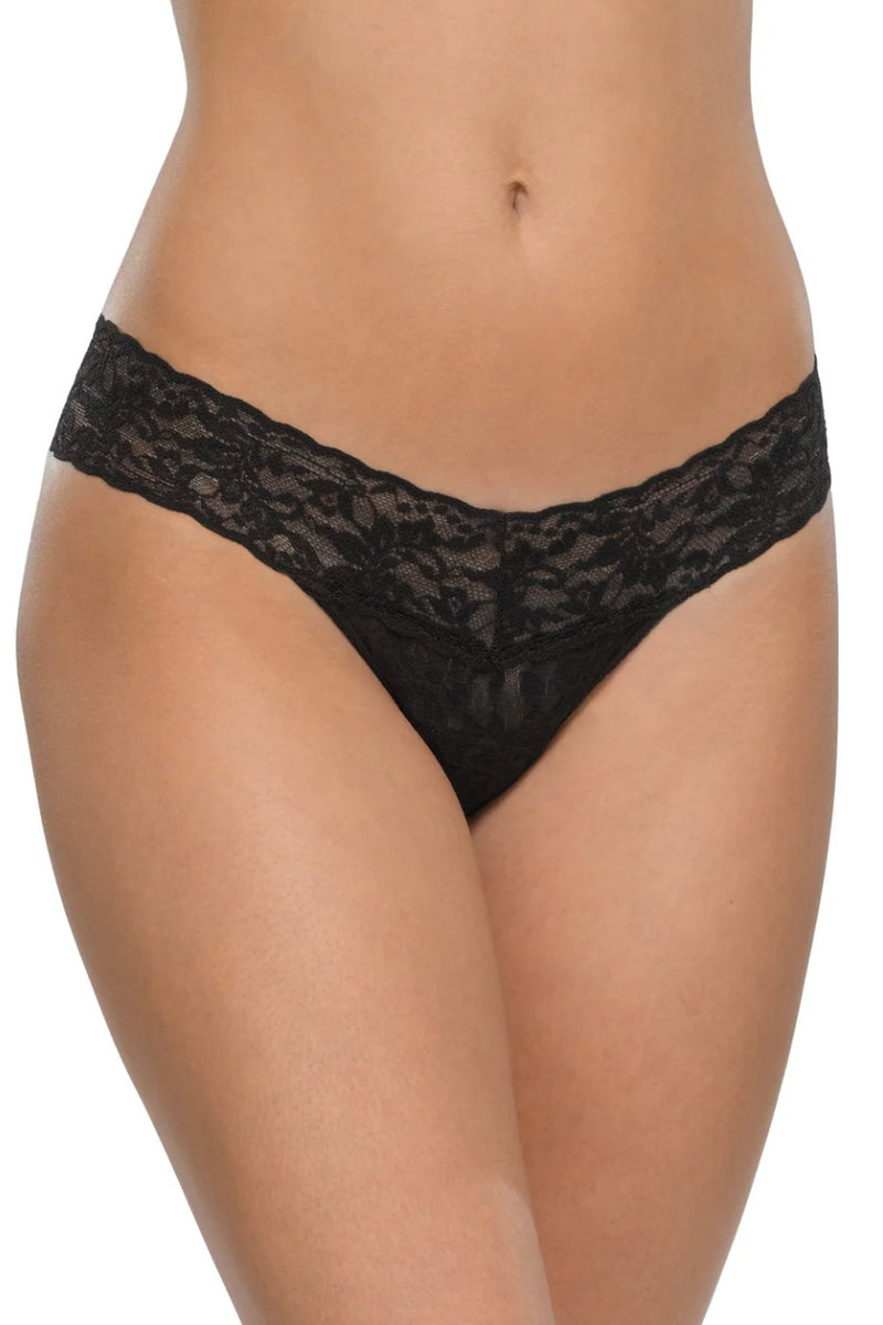 SIGNATURE LACE LOW RISE THONG *ASSORTED COLORS*