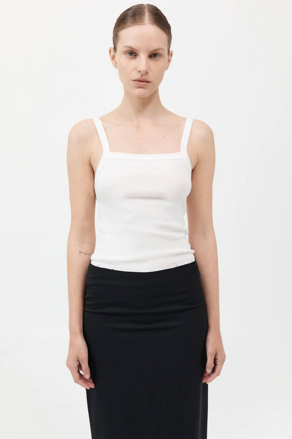 ORGANIC COTTON SQUARE NECK TANK