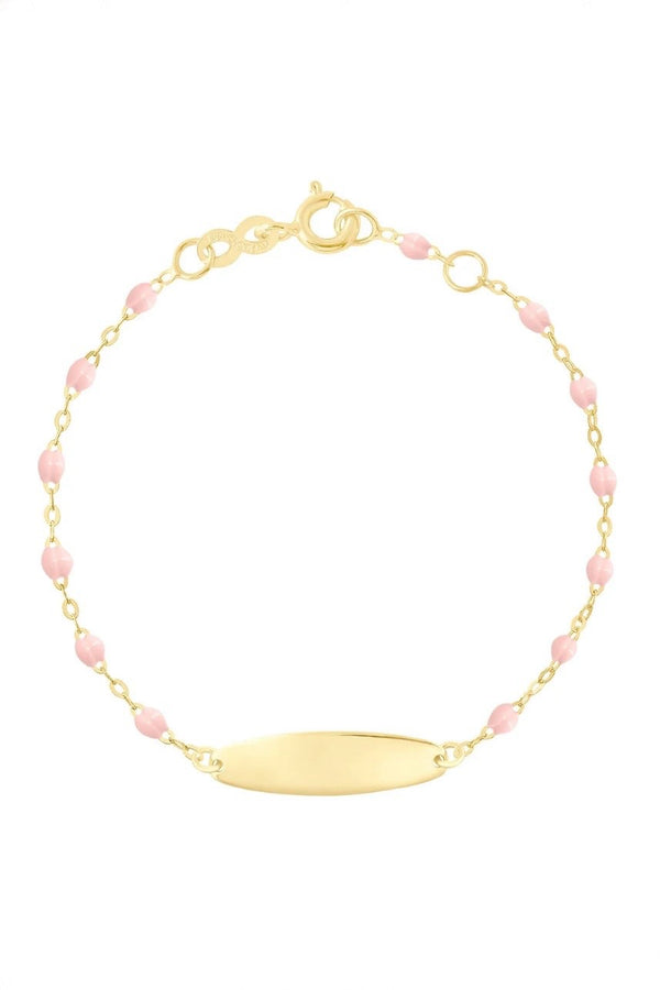 LITTLE GIGI OVAL BRACELET IN BABY PINK