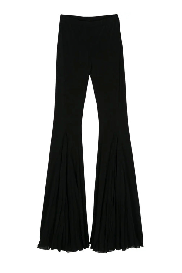 FITTED TROUSERS WITH GEORGETTE FLARE