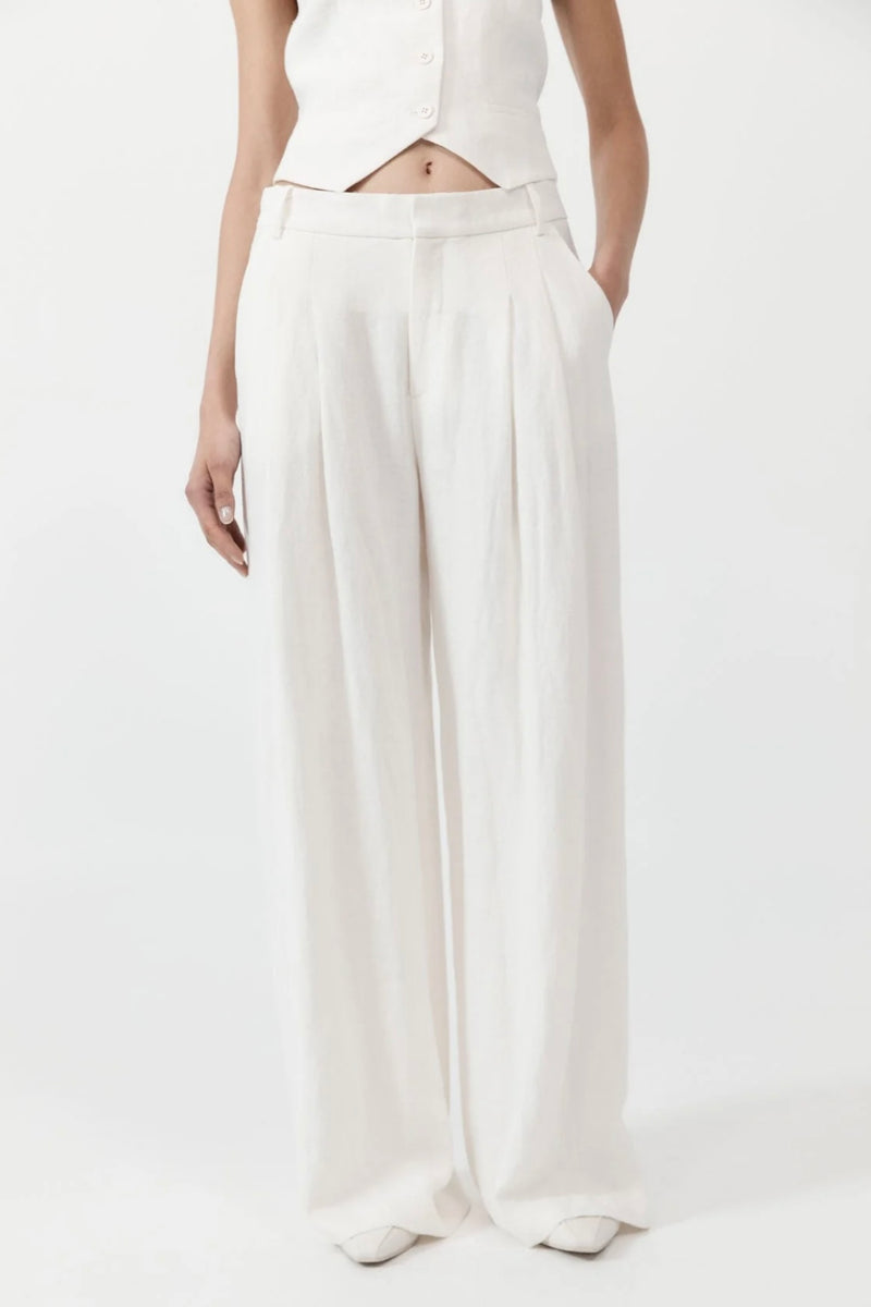 TAILORED LINEN PANTS