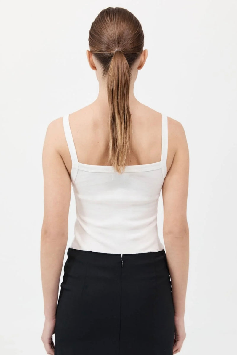 ORGANIC COTTON SQUARE NECK TANK