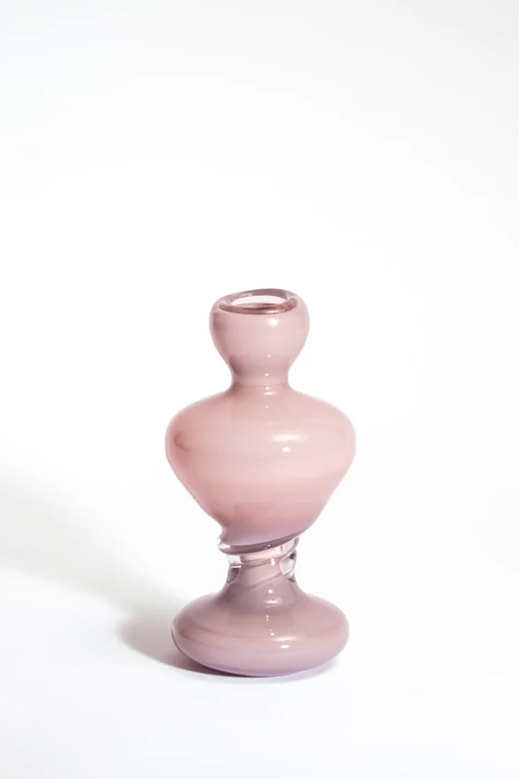 CANDLE HOLDER MEDIUM IN RHUBARB