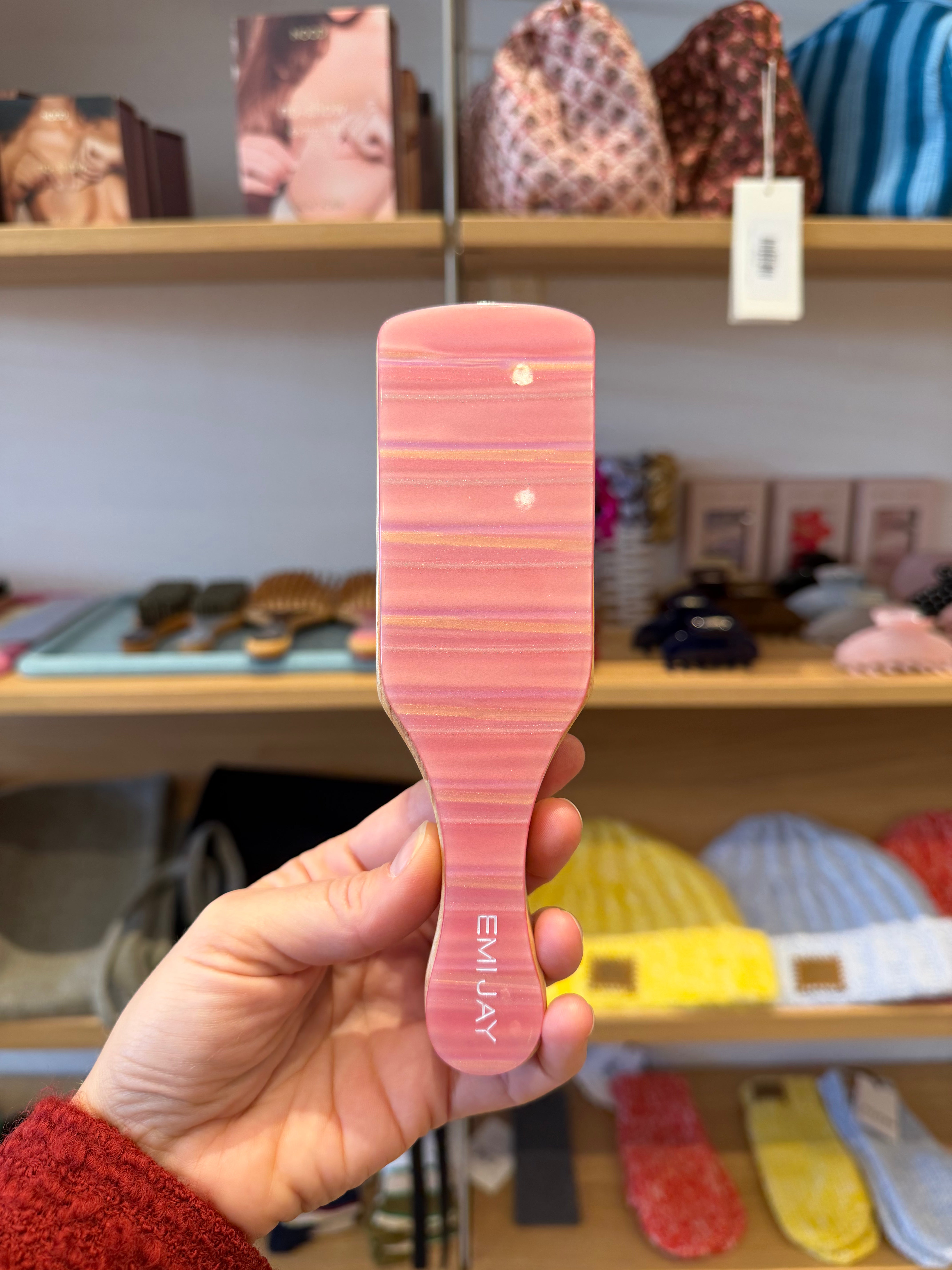 MINI BOAR BRISTLE BRUSH IN LYCHEE BABY