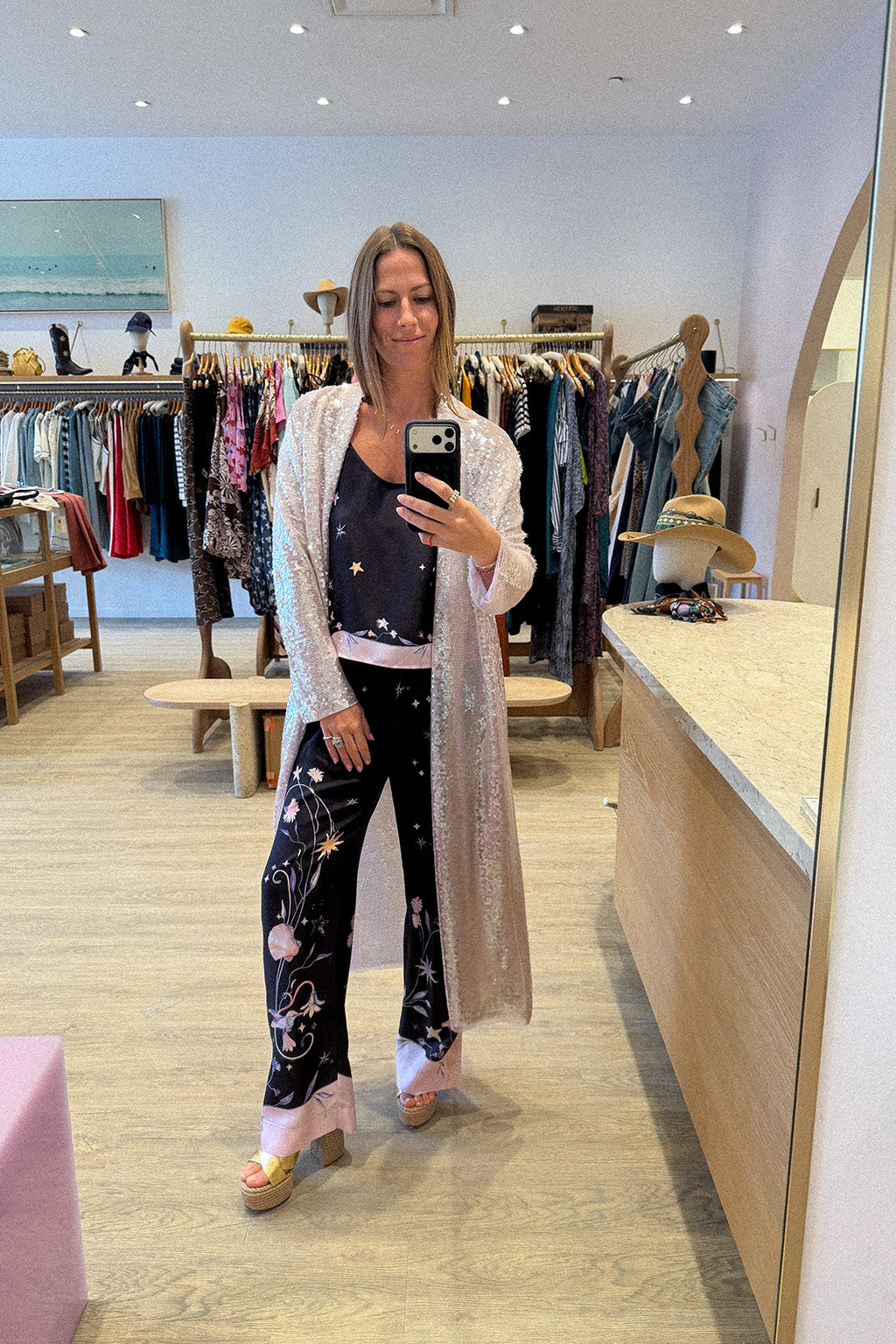 DELIVERANCE PRINT SILK TROUSER