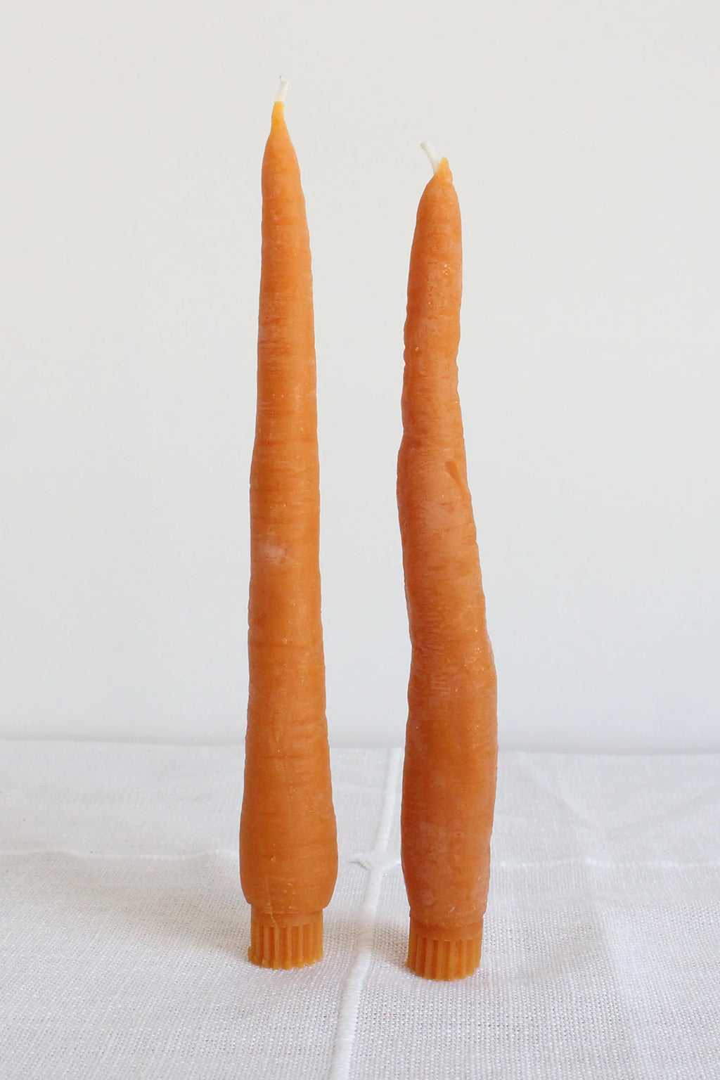 CARROT TAPER CANDLES - SET OF 2